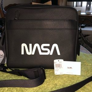 Coach NASA 1941 crossbody bag black leather
